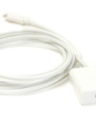 Відео кабель PowerPlant HDMI female - USB Type-C, 1.8м