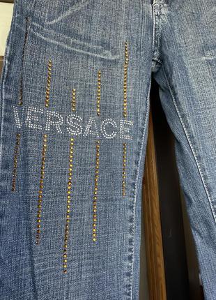 Джинсы versace винтаж оригинал итальялия 29 размер стразы кутюр