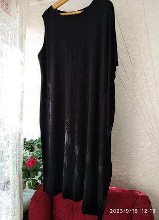 Оригинальное черное платье размер 52-54