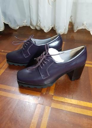 Fellini кожаные ботинки на платформе