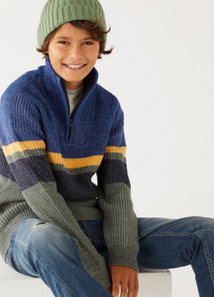 Новый, вязаный джемпер, свитер marks &amp; spencer на 7-8 лет
