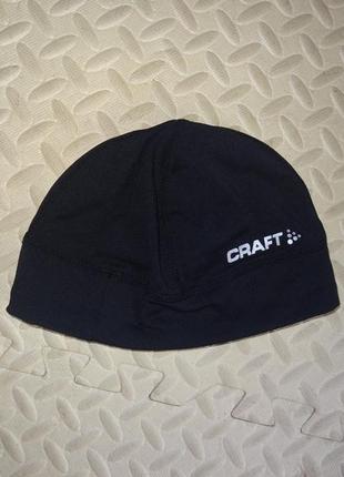 Спортивна чорна шапка craft с-м