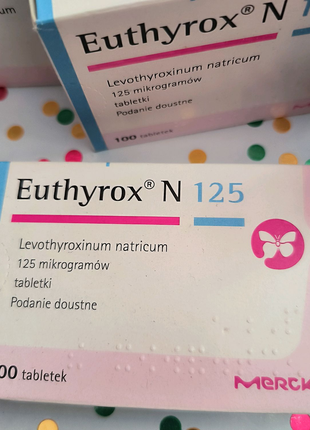 Euthyrox еутирокс 125мкг 100 табл елтироксин летрокс