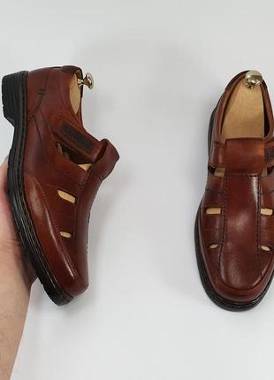Мужские кожаные туфли сандалии