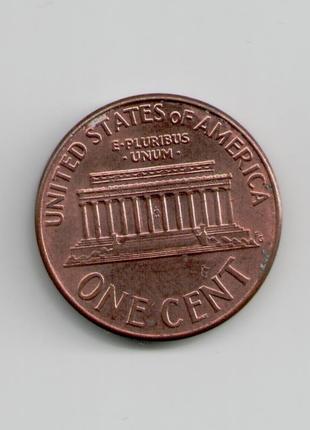 Монета США 1 цент 2005 года D
