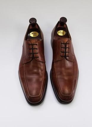 Magnanni made in spain ужские кожаные туфли  коричневого цвета...