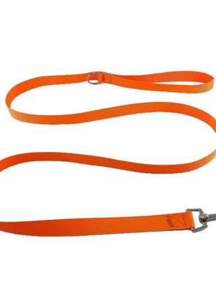 Поводок для собак нейлоновый duomm оранжевый 2 см/150 см