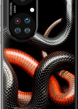 Чехол с принтом для Huawei P50 / на хуавей п50 с рисунком Крас...
