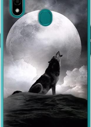 Чехол с принтом для Oppo A31 / на оппо а31 с рисунком Воющий волк