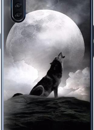 Чехол с принтом для Oppo A91 / на оппо а91 с рисунком Воющий волк