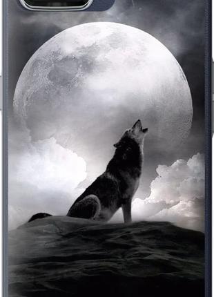 Чехол с принтом для Oppo A73 / на оппо а73 с рисунком Воющий волк
