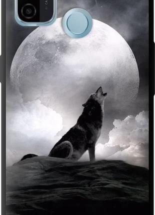 Чехол с принтом для Oppo A53 / на оппо а53 с рисунком Воющий волк