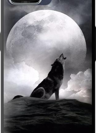 Чехол с принтом для Oppo A73 / на оппо а73 с рисунком Воющий волк