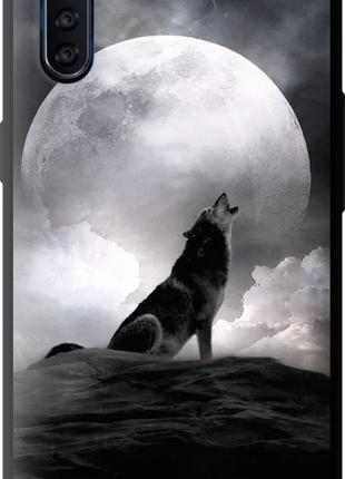 Чехол с принтом для Oppo A91 / на оппо а91 с рисунком Воющий волк