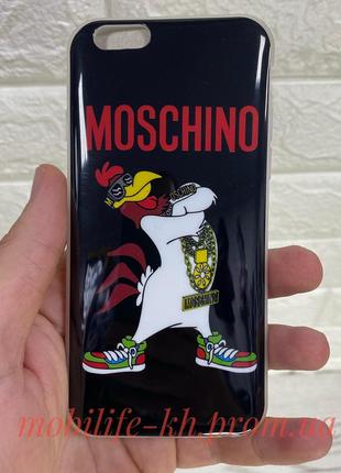 Чехол силиконовый iPhone 6 , iphone 6s Moschino Петух ( детски...