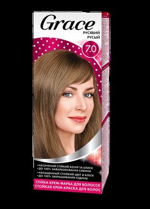 Стійка крем-фарба для волосся Grace Русявий 7.0, 120 мл