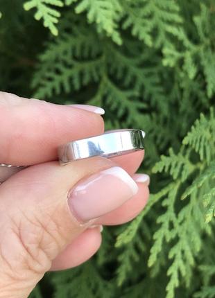 Кольцо серебряное Обручальное 878р, 15 размер