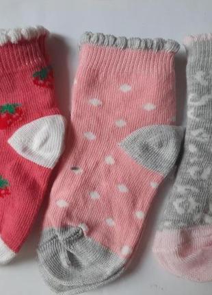 Носки носки младенцам 6-12 мес 3 пары