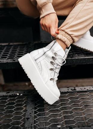 fenty puma white platform boots