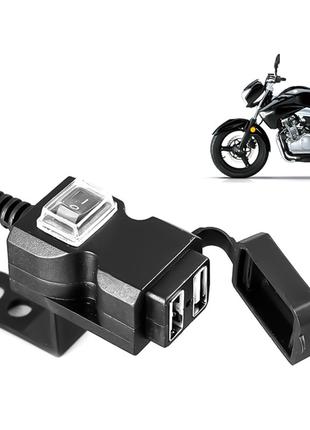 Гнездо USB SKT-001 на зеркало/руль мотоцикла