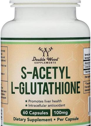 S-ацетил L-глутатион Double Wood Supplements S-Acetyl L-Glutat...