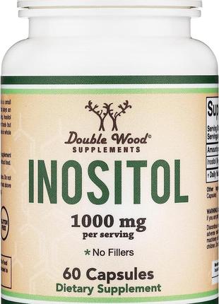 Инозитол Double Wood Supplements Inositol 1000 mg 60 capsules