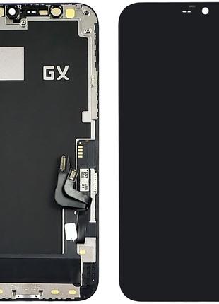 Дисплей + сенсор для Apple iPhone 12 / 12 Pro Black GX-AMOLED