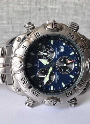 Мужские часы годинник Festina Depose 6566 100m 42mm Chronograp...