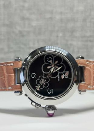 Жіночий годинник часы Cartier Pasha Flower Automatic 35 mm