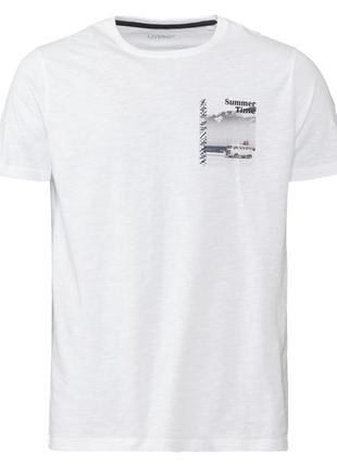 Чоловіча футболка livergy, розмір xl(56/58), білий