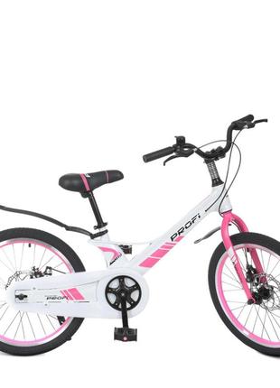 Велосипед дитячий prof1 lmg20239 20 дюймів, рожевий
