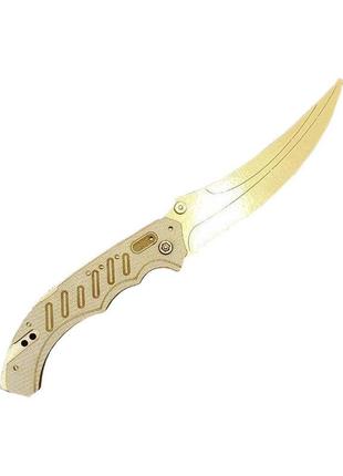 Нож деревянный сувенирный "флип gold" сувенир-декор fli-g