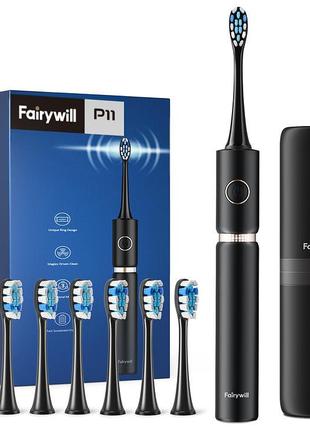 Fairywill P11 Sonic Whitening електрична зубна щітка +8 насадок