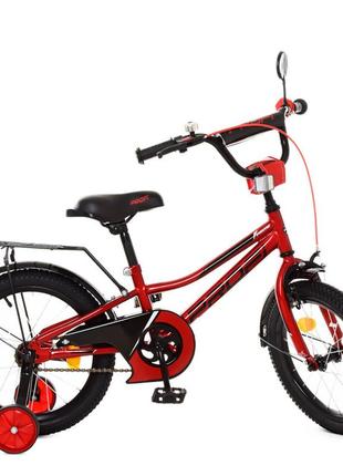 Велосипед детский prof1 y18221 18 дюймов, красный