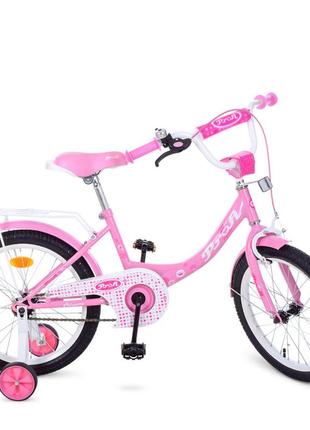 Велосипед детский prof1 y1811 18 дюймов, розовый
