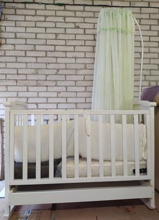 Дитяча кроватка- качалка  виробник Верес, Модель  "Соня"