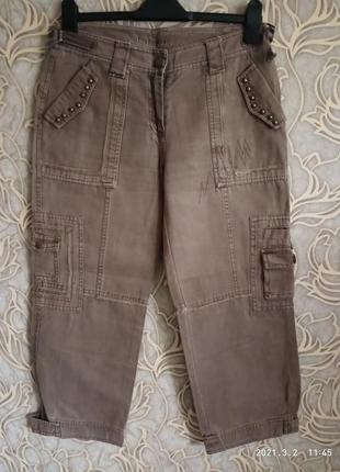 Женские джинсовые бриджи kaїzen /размер  евро 38
