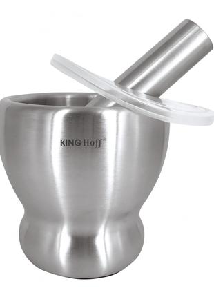 Ступка з пестиком металева KingHoff KH-1661 13 х 12 см