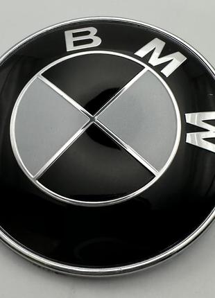 Значок BMW 78 мм. Эмблема БМВ на капот и багажник 51.1481970248