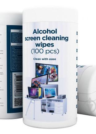 Салфетки Gembird Alcohol screen cleaning wipes, 100 pcs (CK-AW...