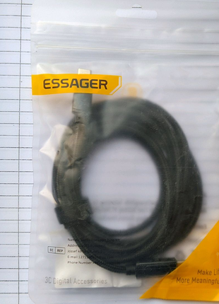 Кабель зарядний Essager USB Type-C - Type-C 100 Вт