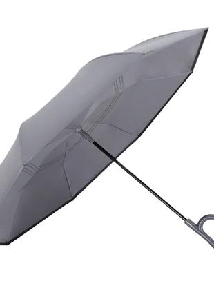 Зонт наоборот Up-Brella 1166 Gray 13шт