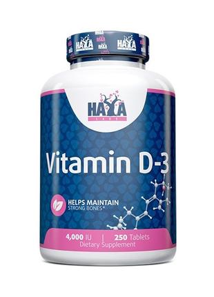Витамины и минералы Haya Labs Vitamin D3 4000 IU, 250 таблеток