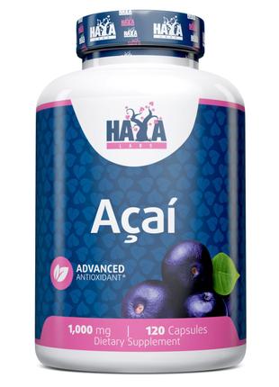 Натуральная добавка Haya Labs Acai 1000 mg, 120 капсул
