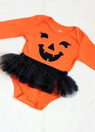 Гарбуз halloween боді-плаття пачка на 0-3 місяці