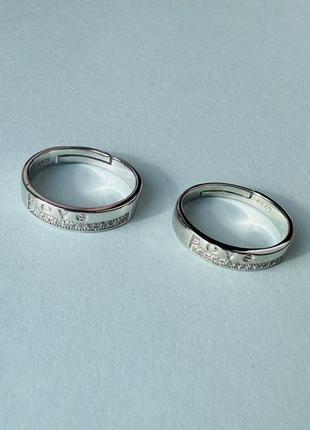 Кольца серебро 925 проба посеребрение кольца для пары парные к...