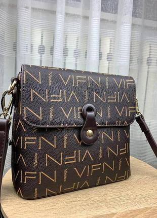 Женская сумка fendi, коричневая женская сумка фенди с ремешком