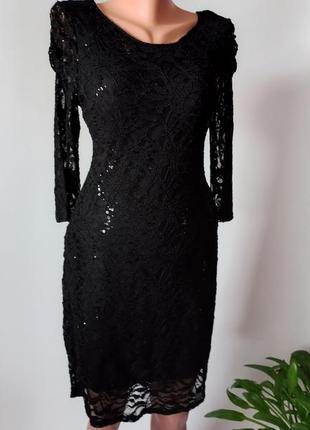 Платье миди вечернее платье черная 48 46 размер новое