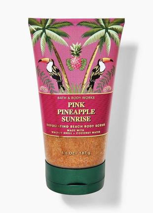 Скраб pink pineapple sunrise bath and body works скраб для тел...