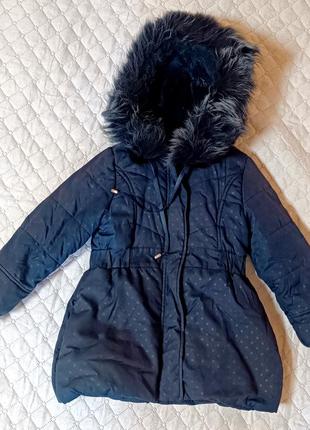 Зимова куртка на дівчинку 110 см